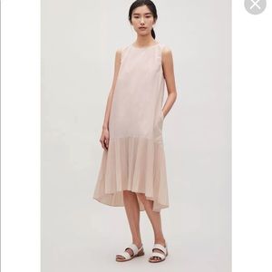 COS pleated sleeveless dress